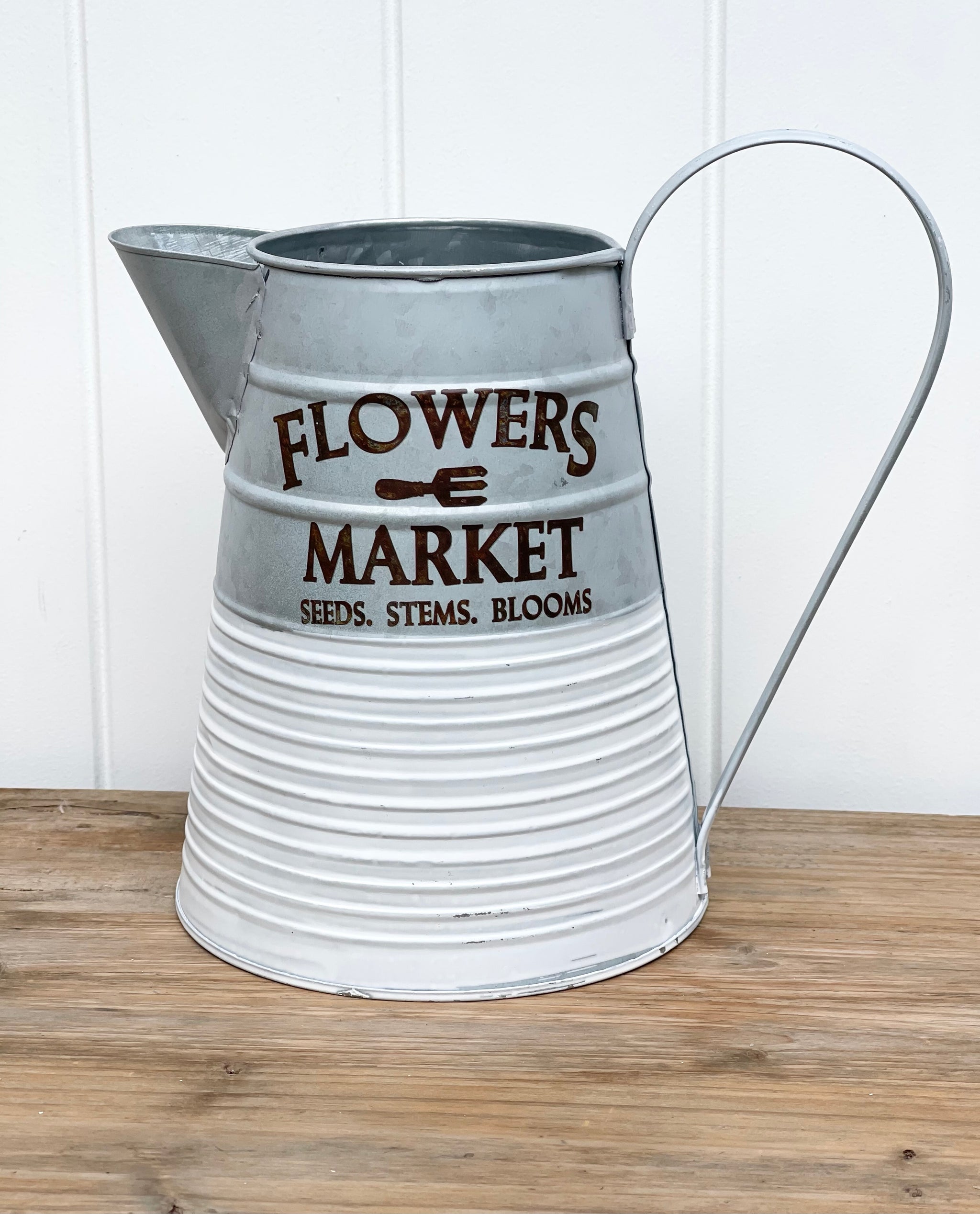 'Flowers Market' Metal Jug