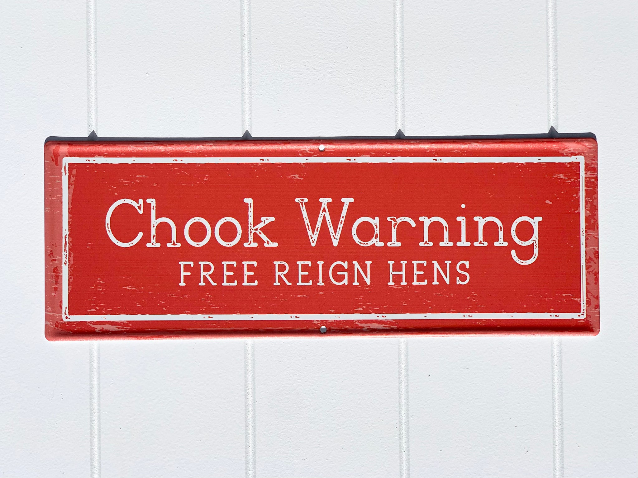'Chook Warning' Sign