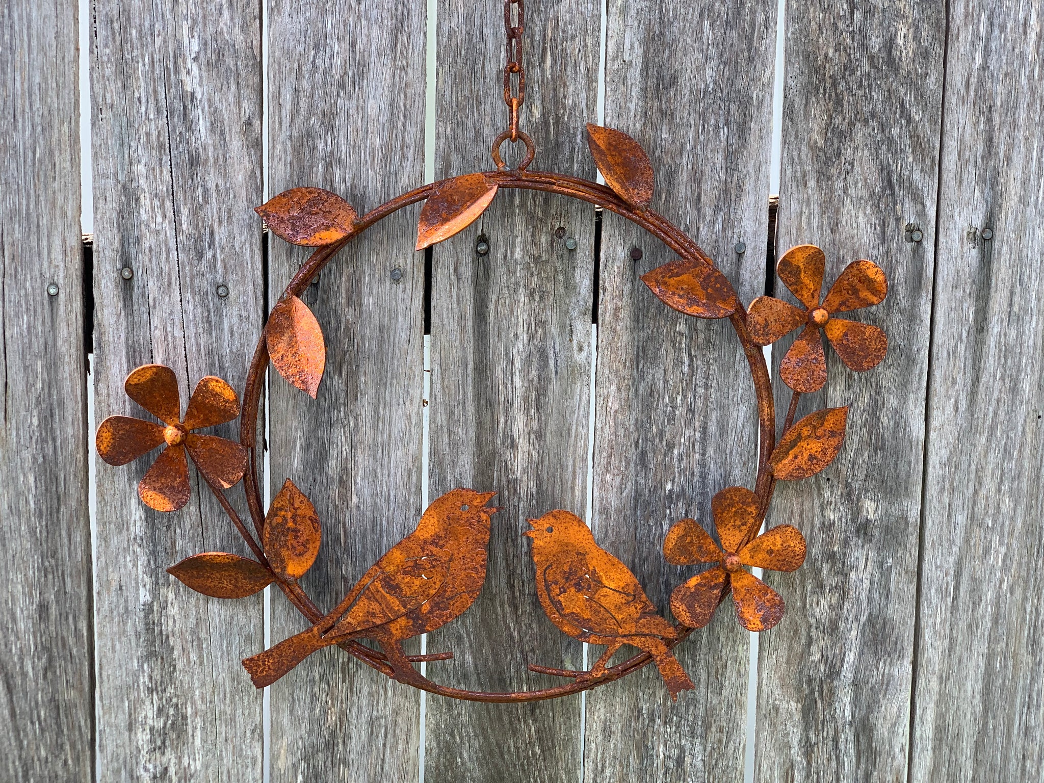 Rusty Bird Wreath