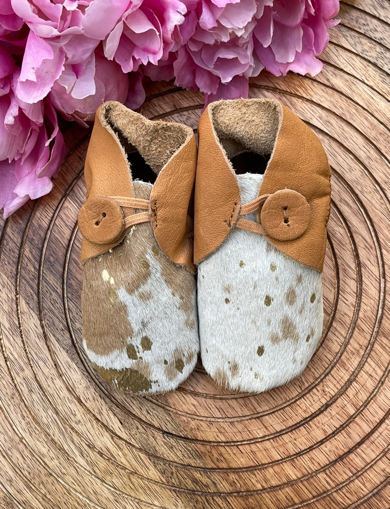 Baby Cowhide Moccasins