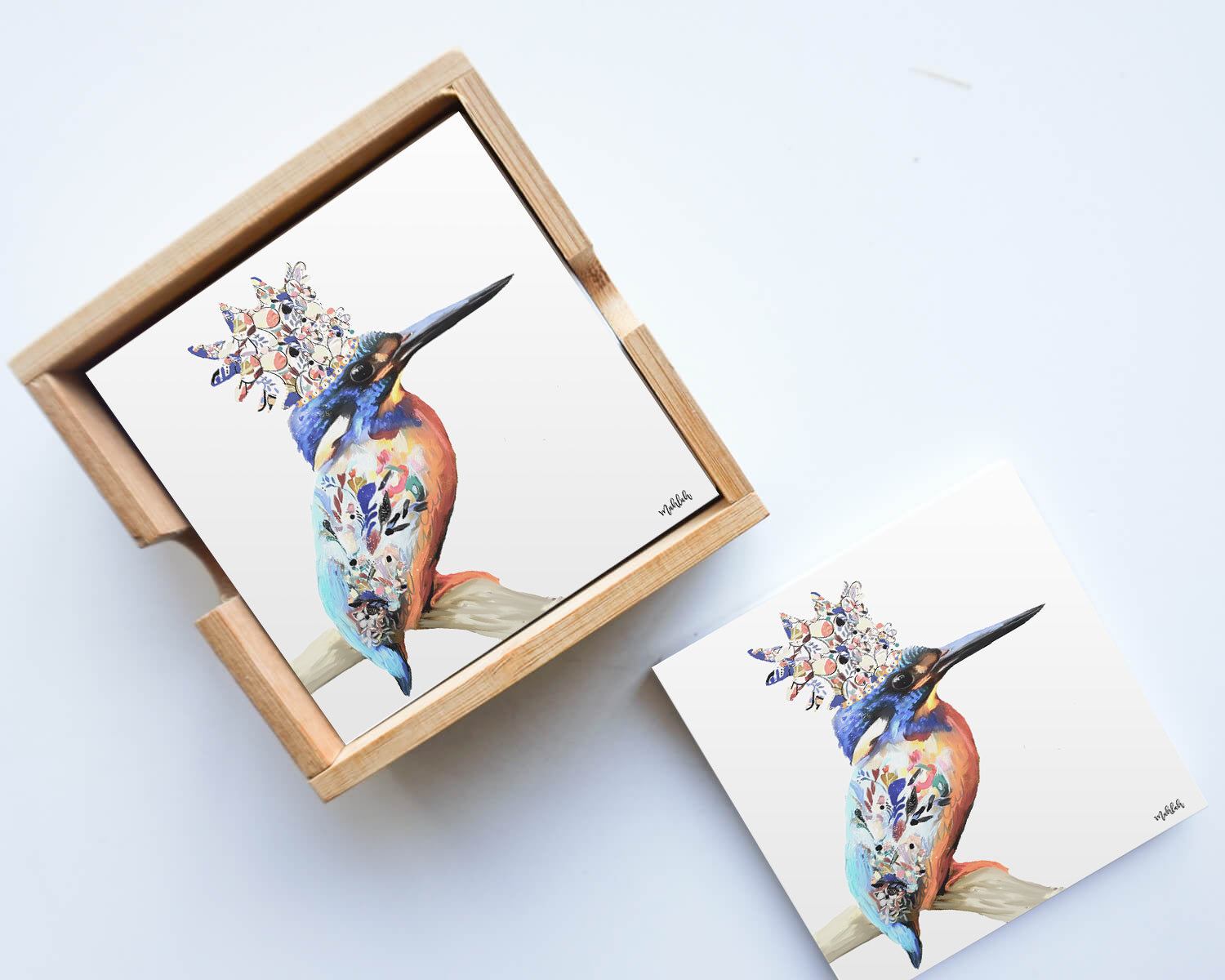 Kingfisher Coaster Set