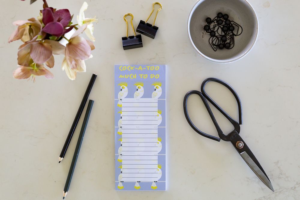 'Cock-A-Too Much To Do' Jotter Note Pad