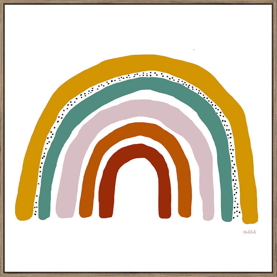 Rainbow Bright Floating Frame