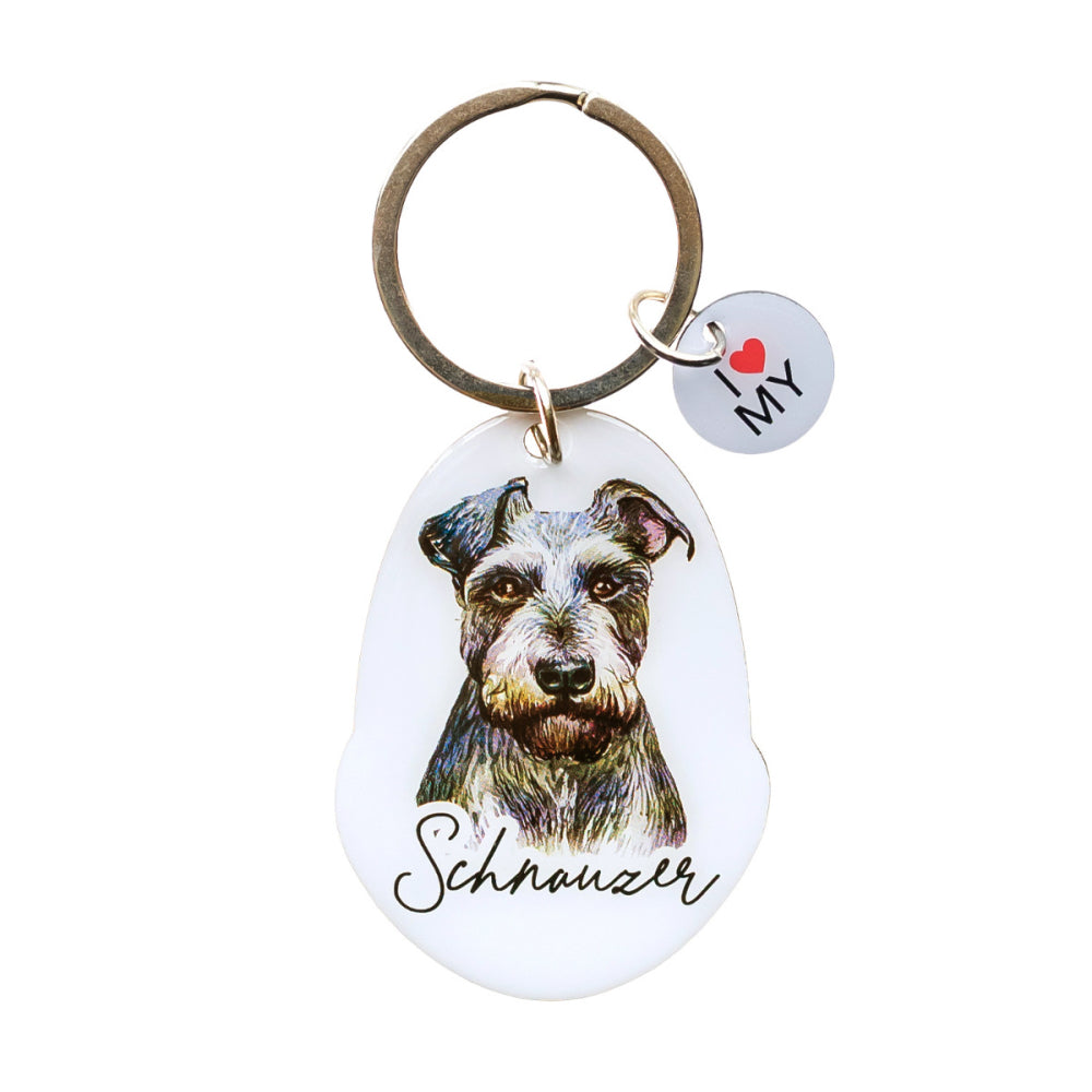 Schnauzer Key Ring