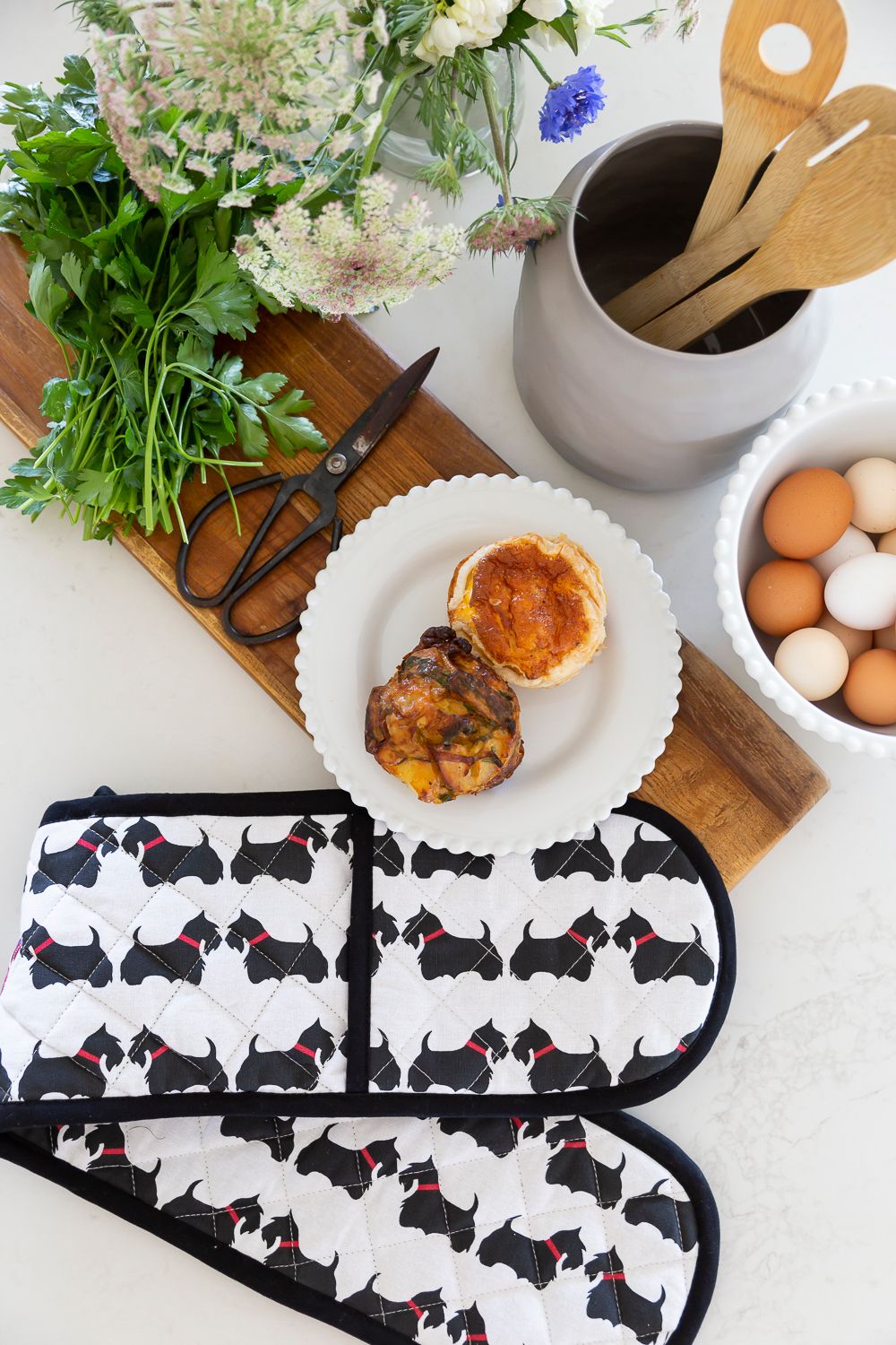 Scotty Dog Double Oven Mitt