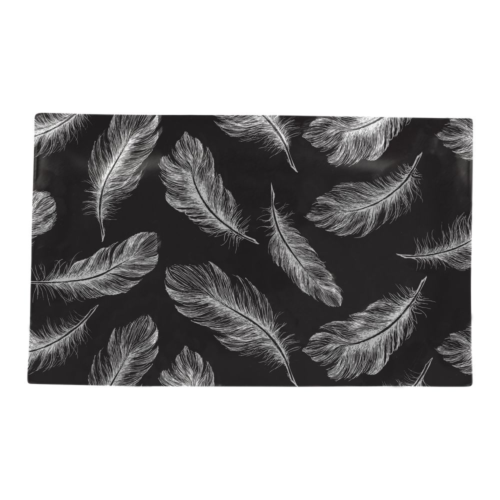 Mono Feather Large Platter