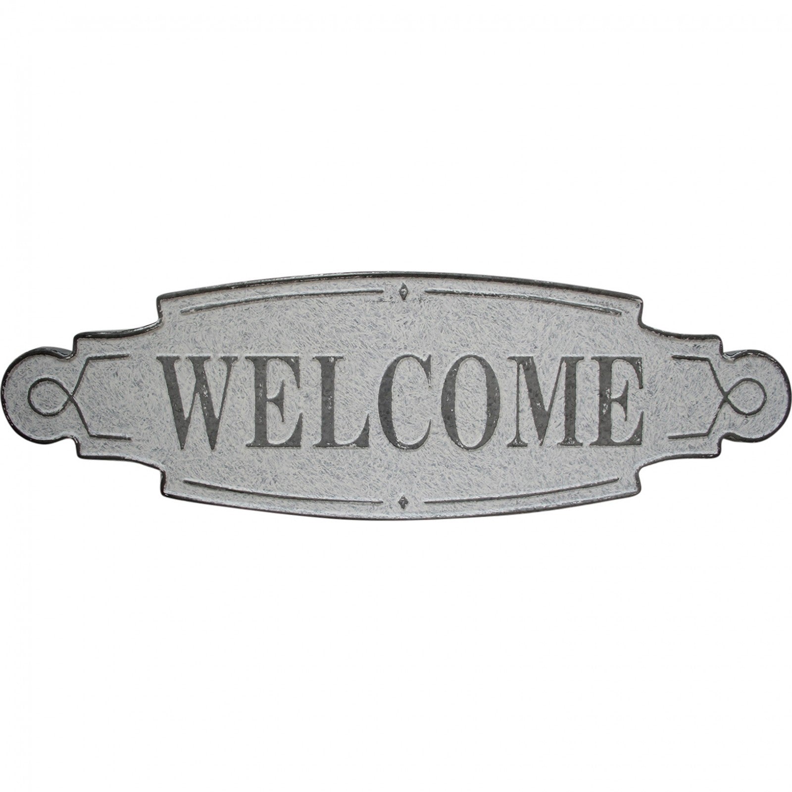 'Welcome' Metal Wall Sign