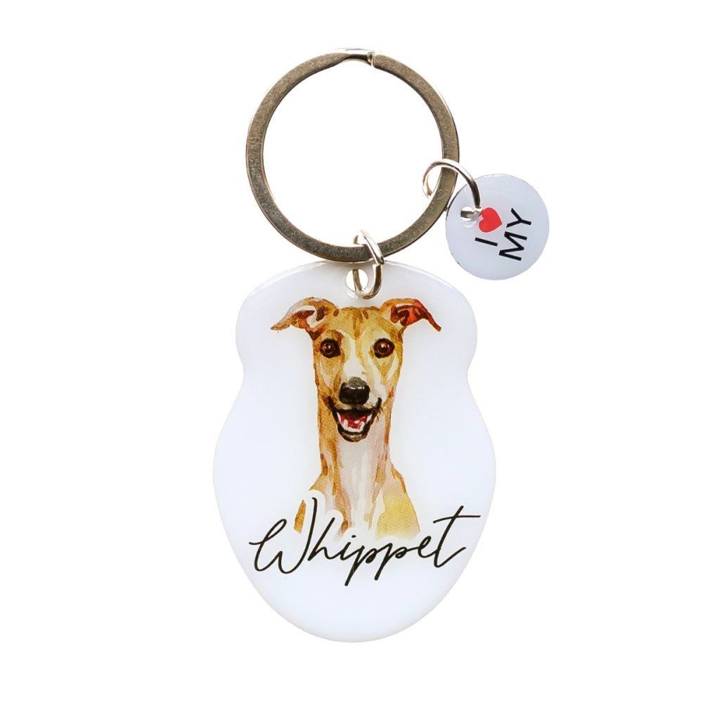 Whippet Key Ring