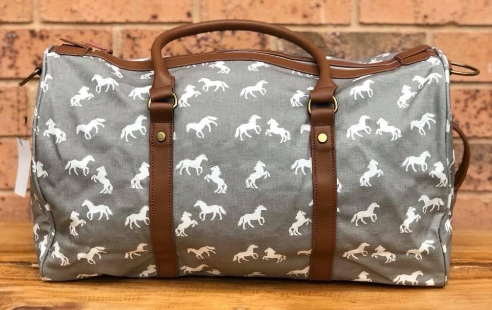 Grey Horse Overnight Bag