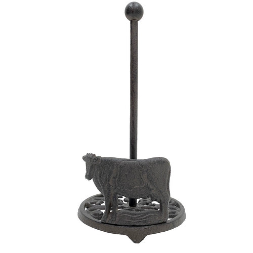 ***PRE-ORDER*** Cast Iron Cow Paper Towel Holder