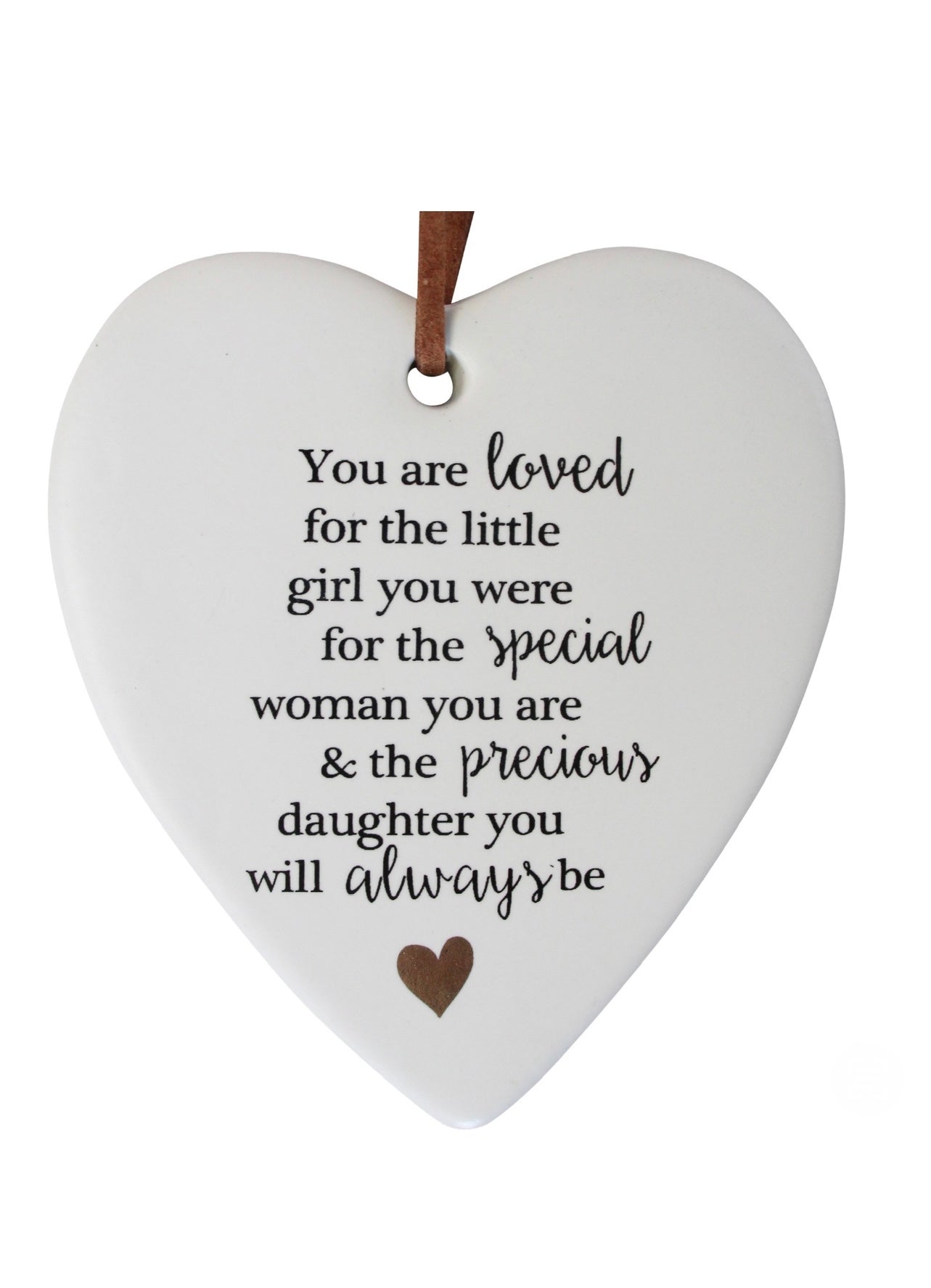 ‘Precious Daughter’ Ceramic Heart