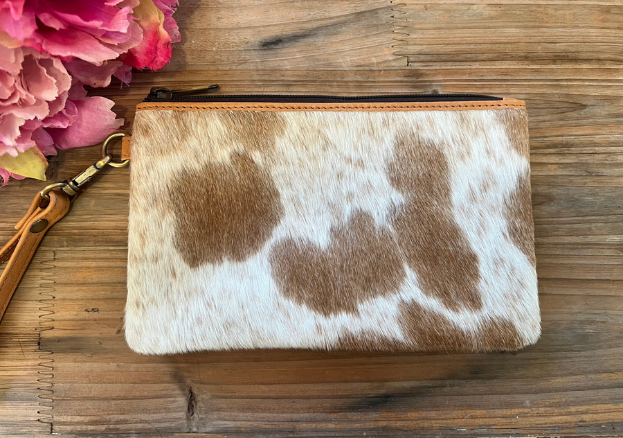 ‘Harper' Cowhide Clutch