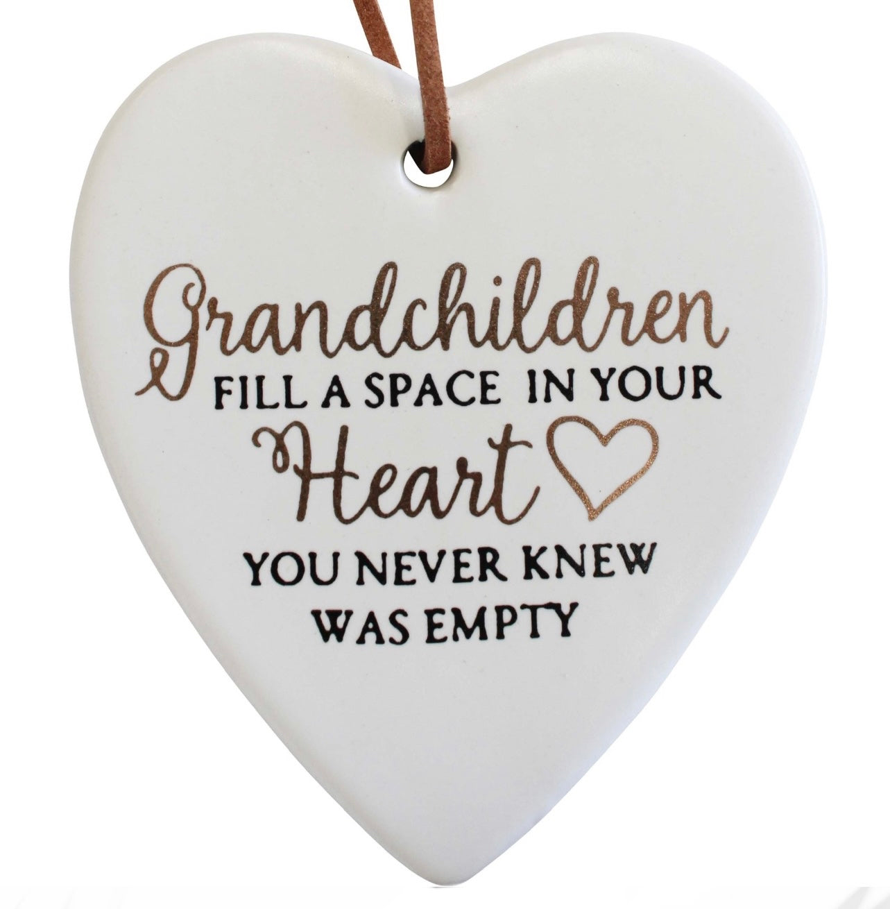 ‘Grandchildren’ Ceramic Heart
