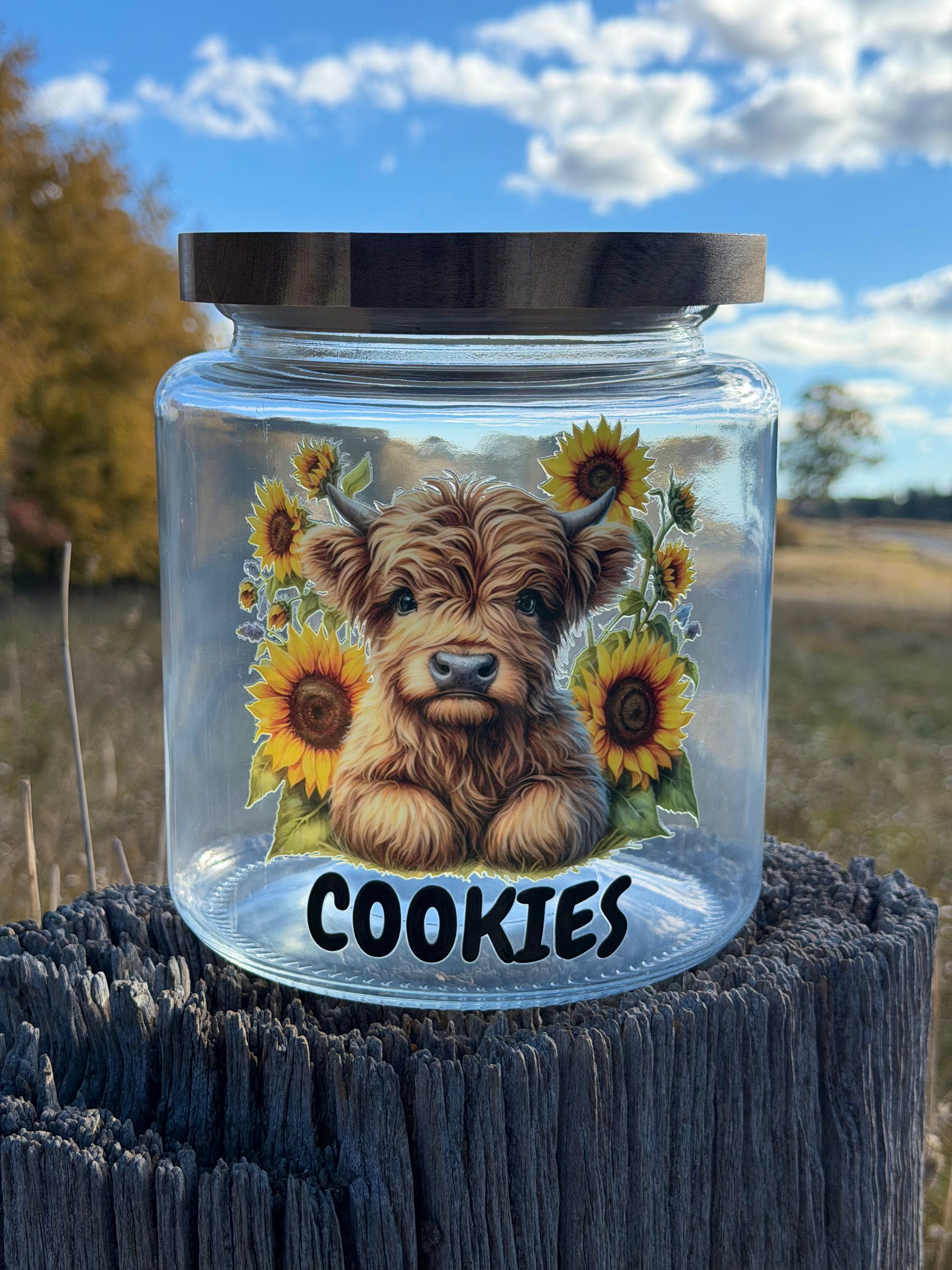 Highland + Sunflower Cookie Jar