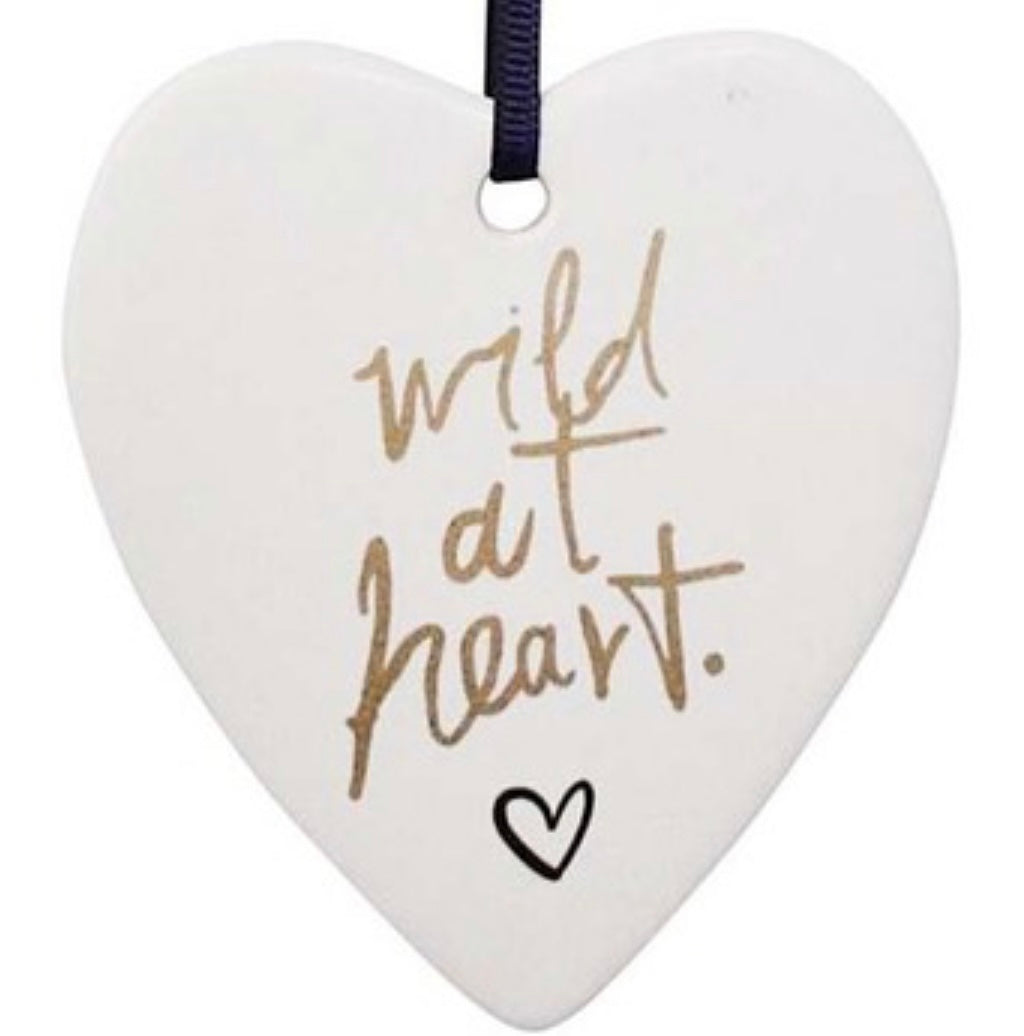 ‘Wild At Heart’ Ceramic Heart