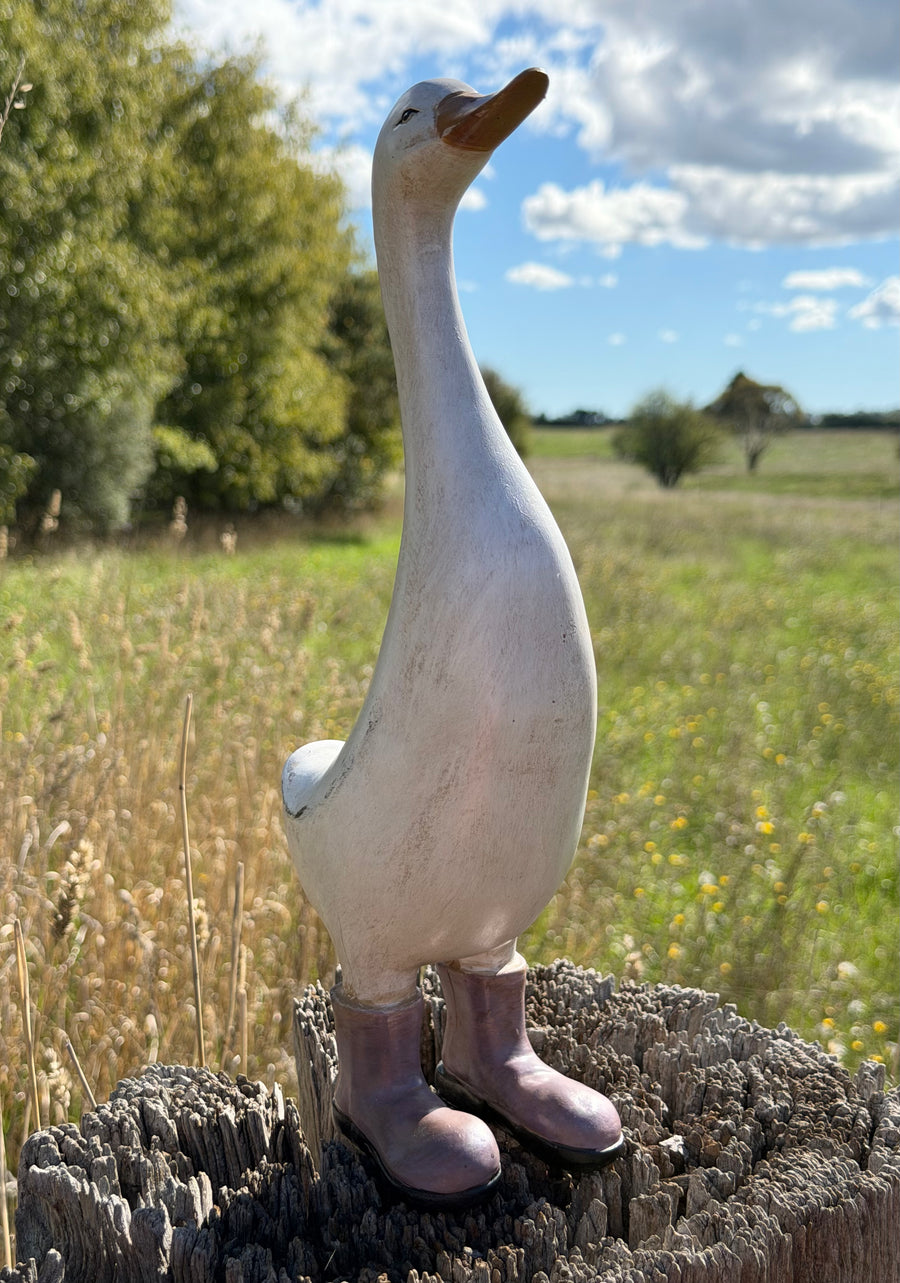 Duck in Purple Boots