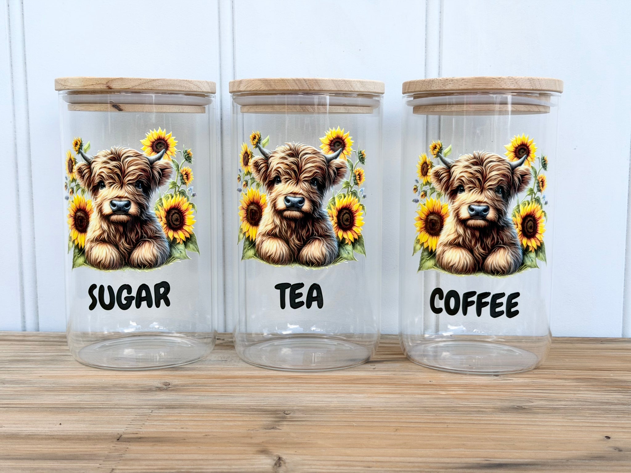 ‘Sunflowers in Bloom’ Canisters