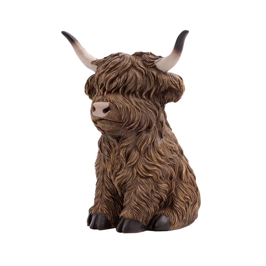 ‘Flynn’ Highland Cow Statue