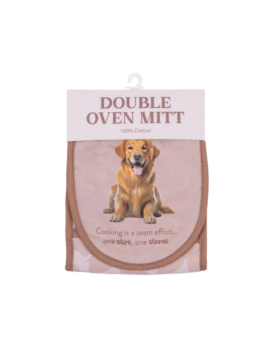 *** PRE-ORDER *** Golden Retriever - Double Oven Mitts