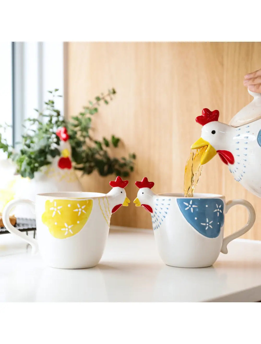 ***PRE-ORDER*** Ceramic Hen Mug - Yellow