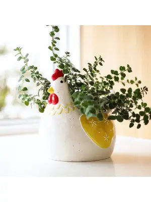 Ceramic Hen Planter