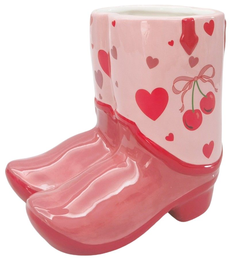 ***PRE-ORDER*** Cowgirl Boot Planter - Cherry