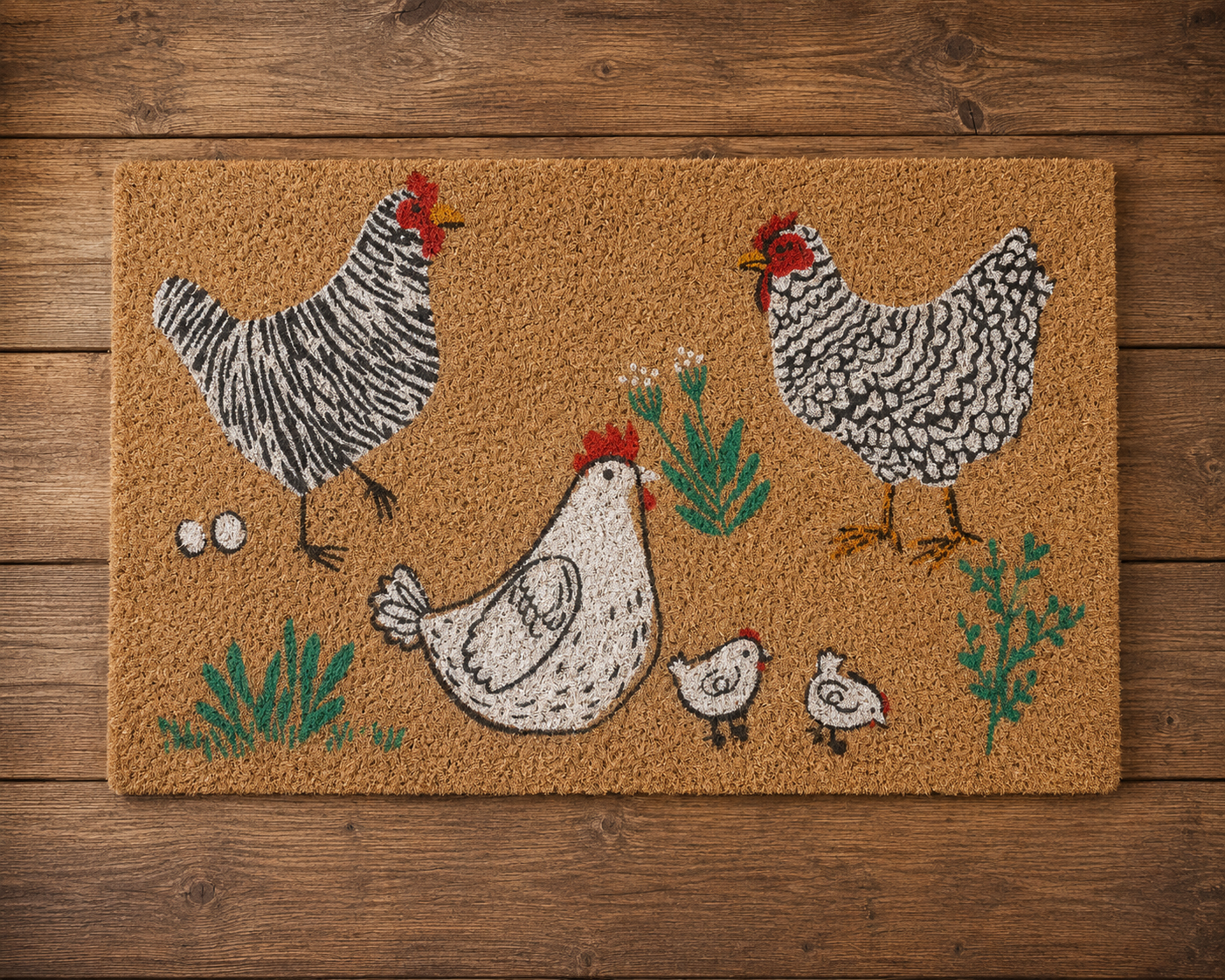 ‘Clucky Chooks’ Door Mat