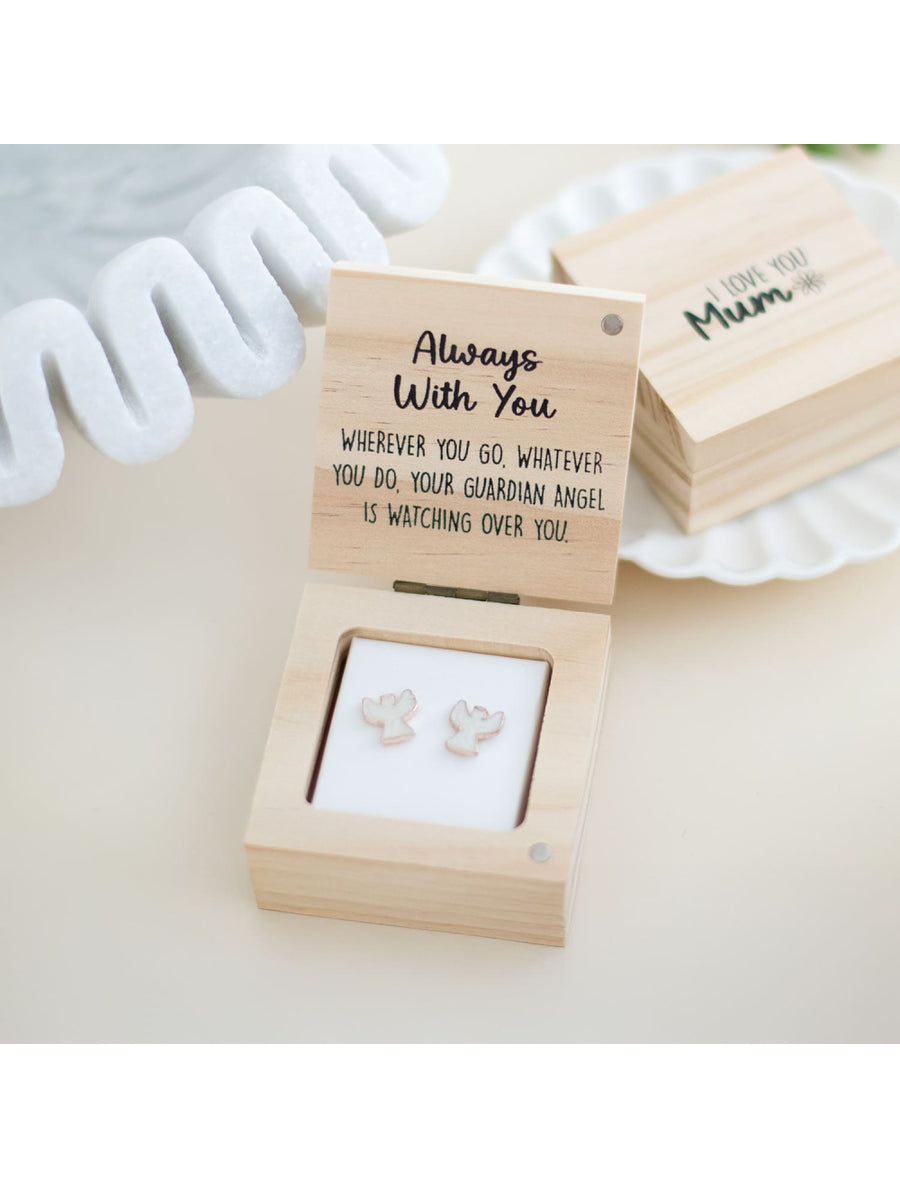 Always With You - Guardian Angel Earrings