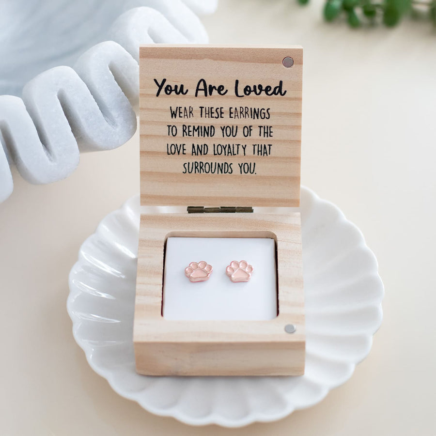 You Are Loved - Dog Earrings