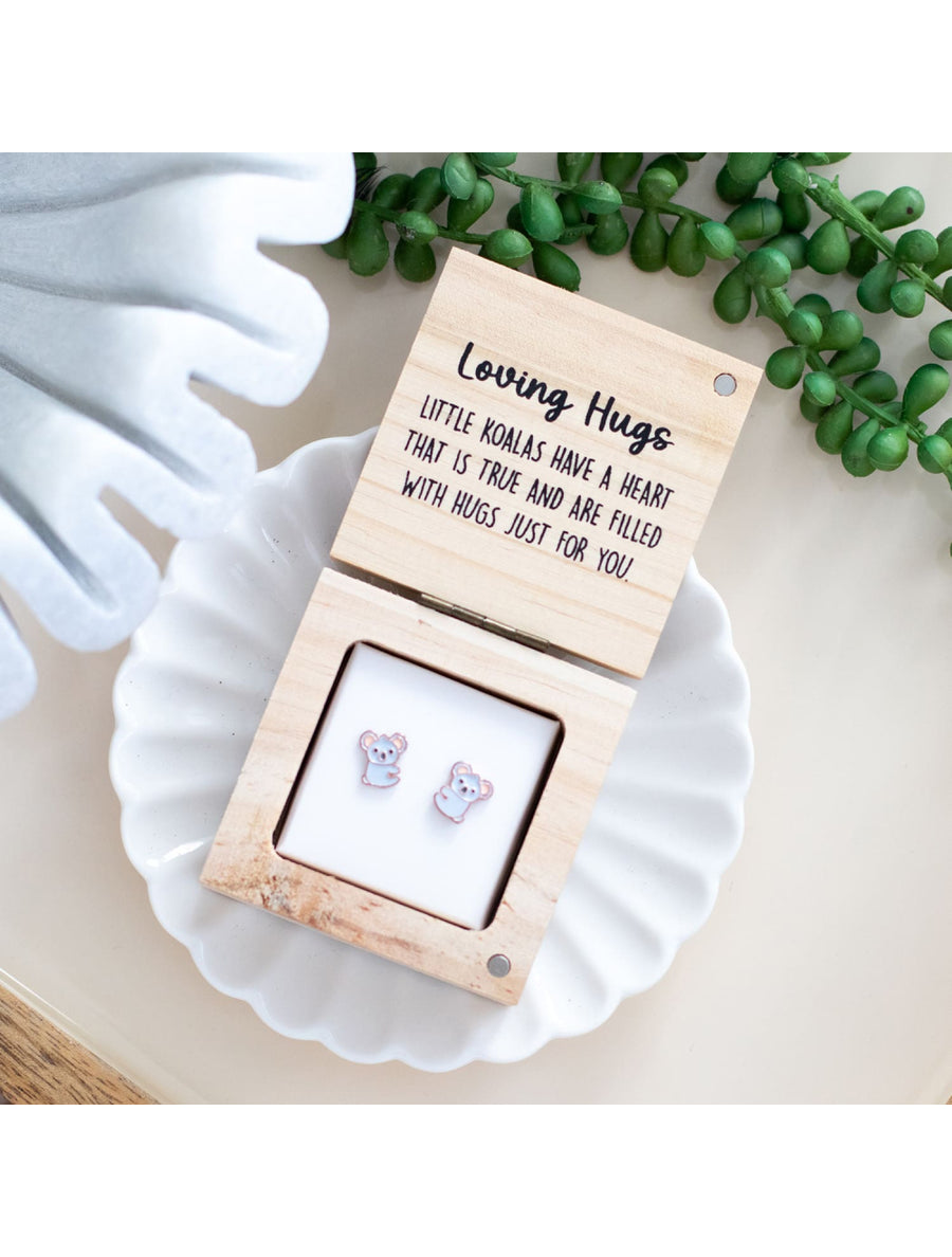 Loving Hugs - Koala Earrings