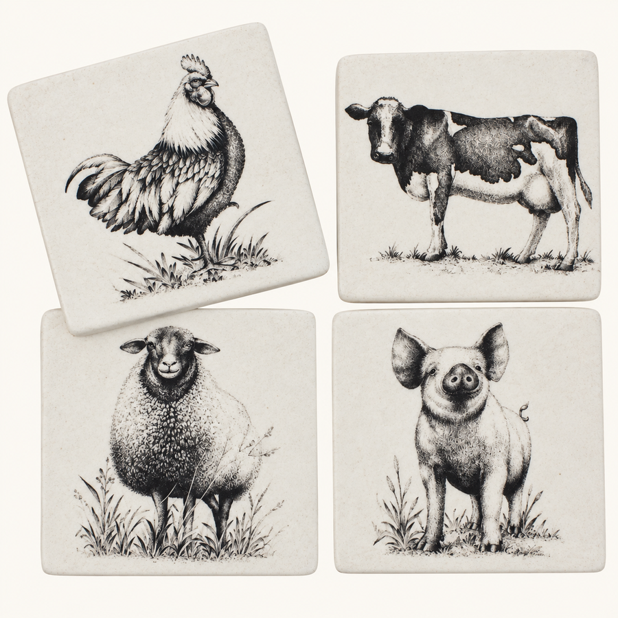 Farm Animal Coasters