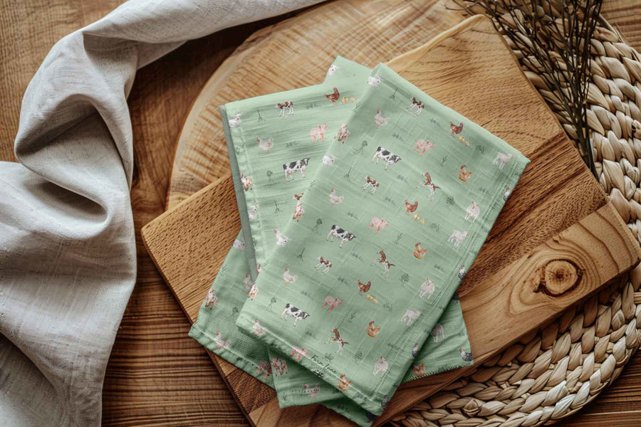 On The Farm - Tea Towel