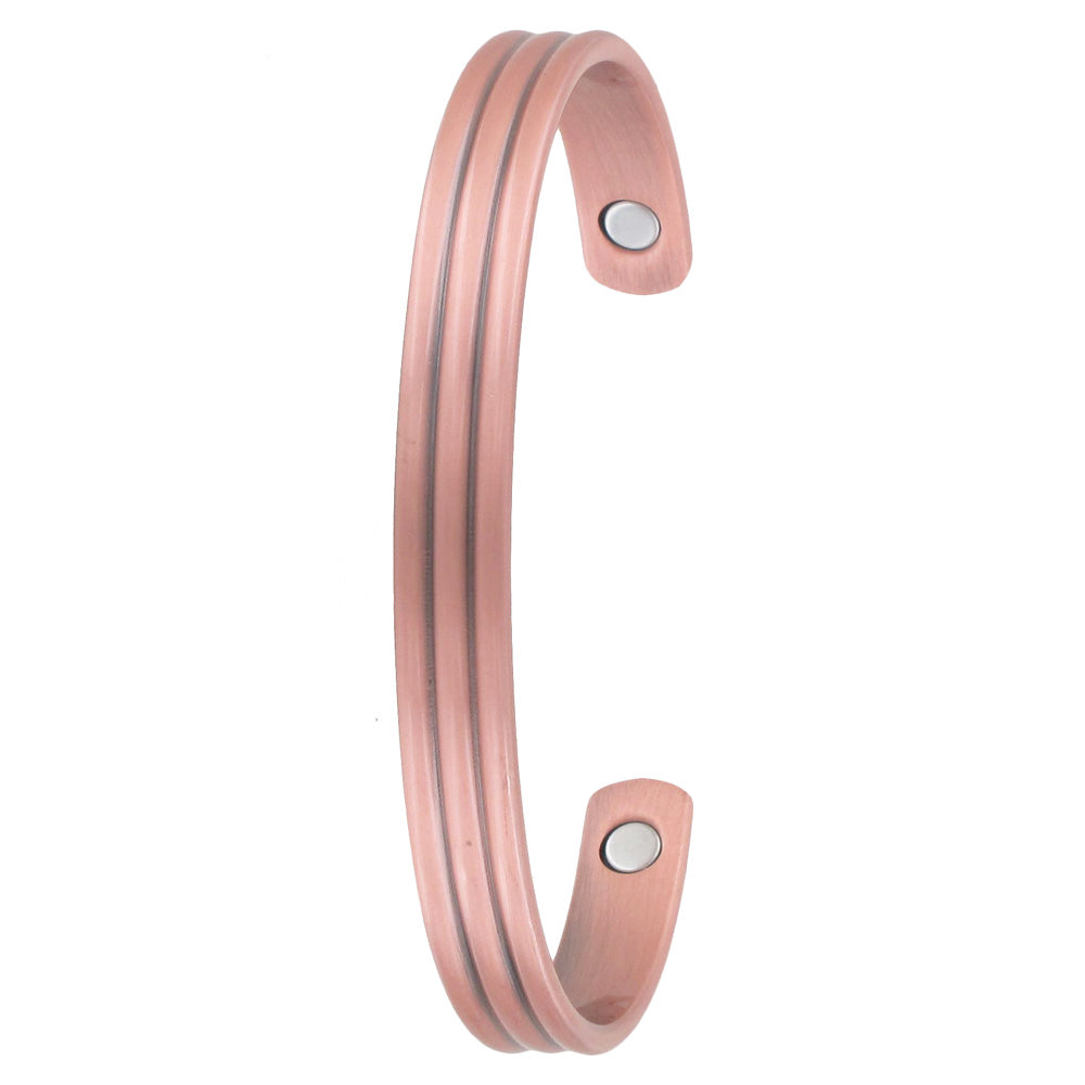 Copper Bracelet - Pressed Line