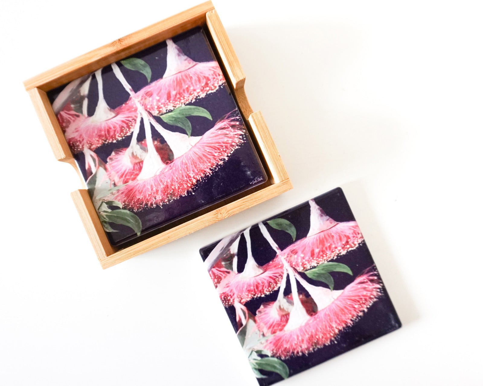 Gum Blossom Coaster Set
