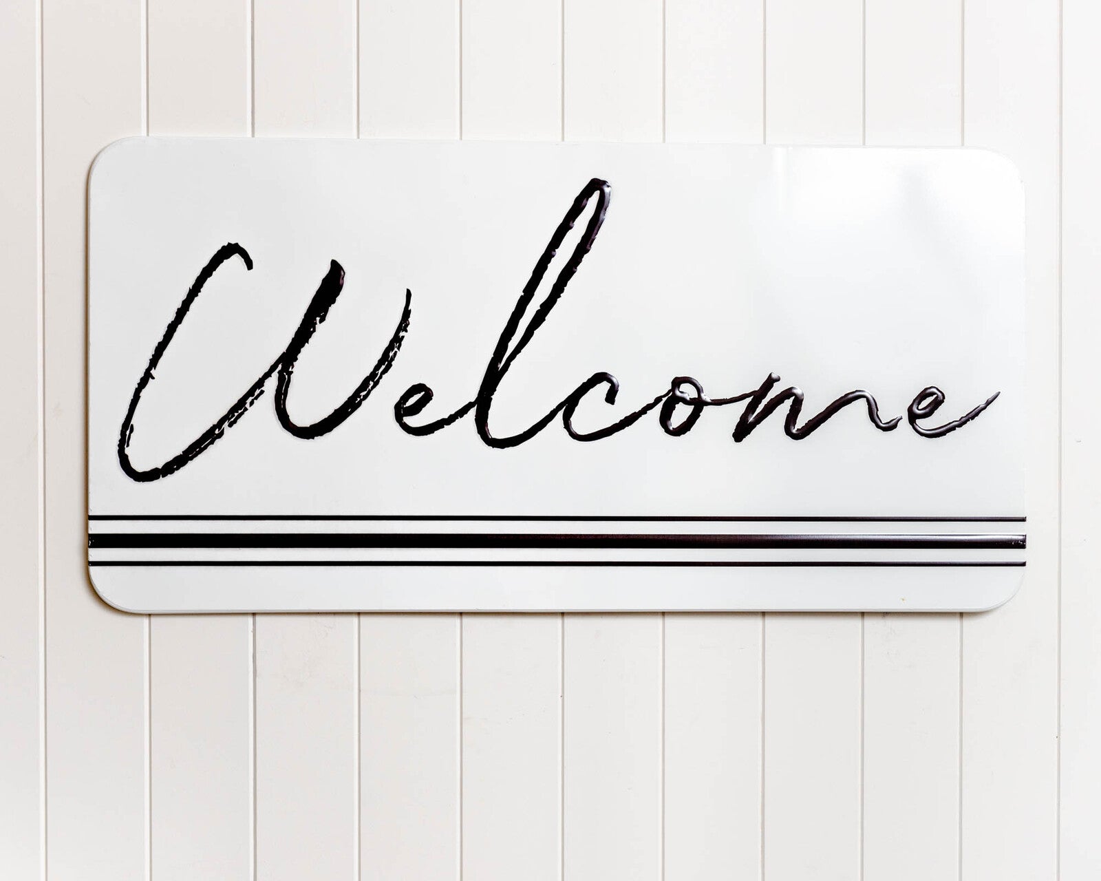 'Welcome' Tin Sign