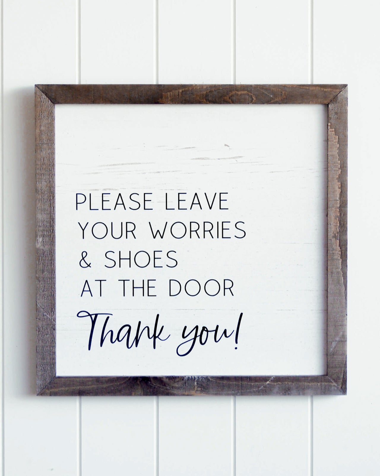 'Bare Feet & Worry Free' Wall Sign