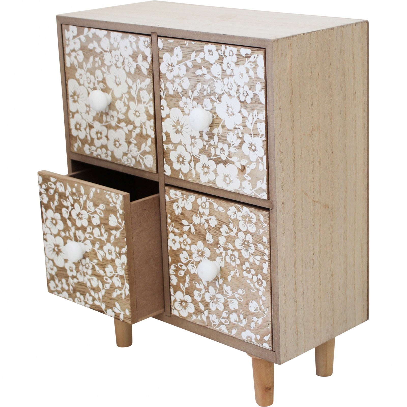 Floral Wooden Drawers