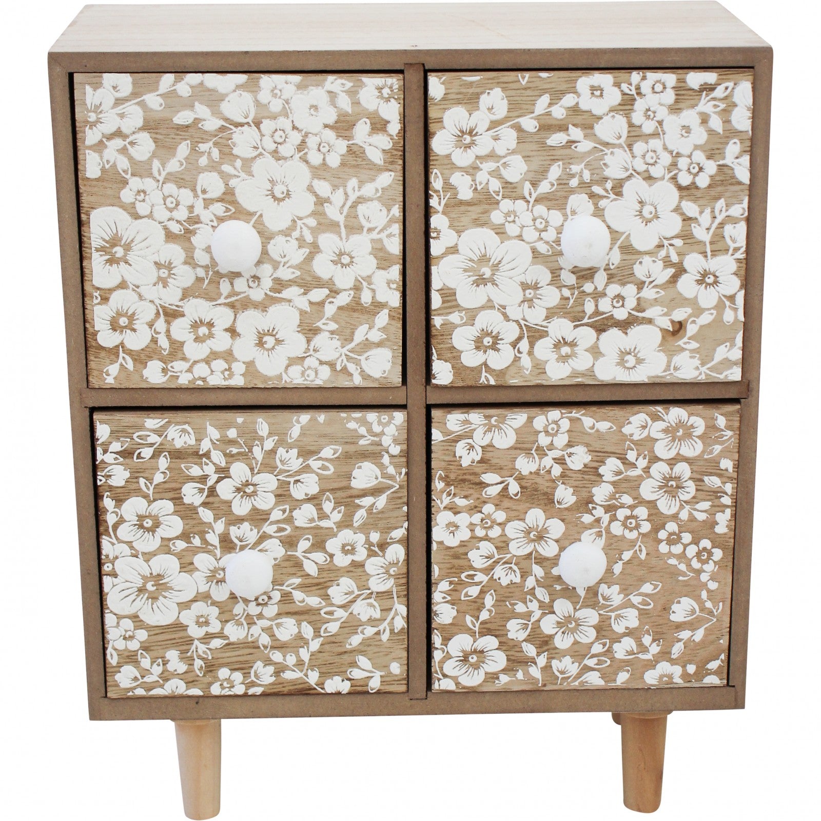 Floral Wooden Drawers