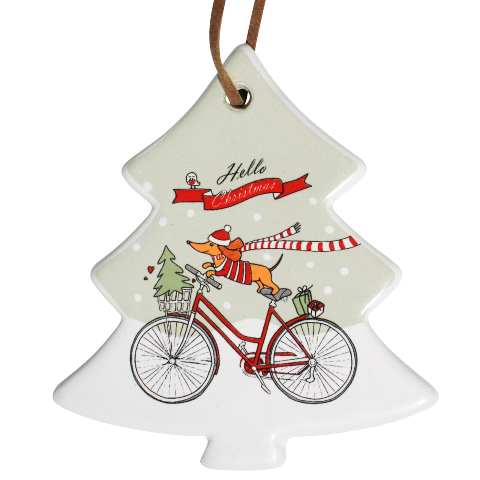 'Hello Christmas' Ceramic Tree