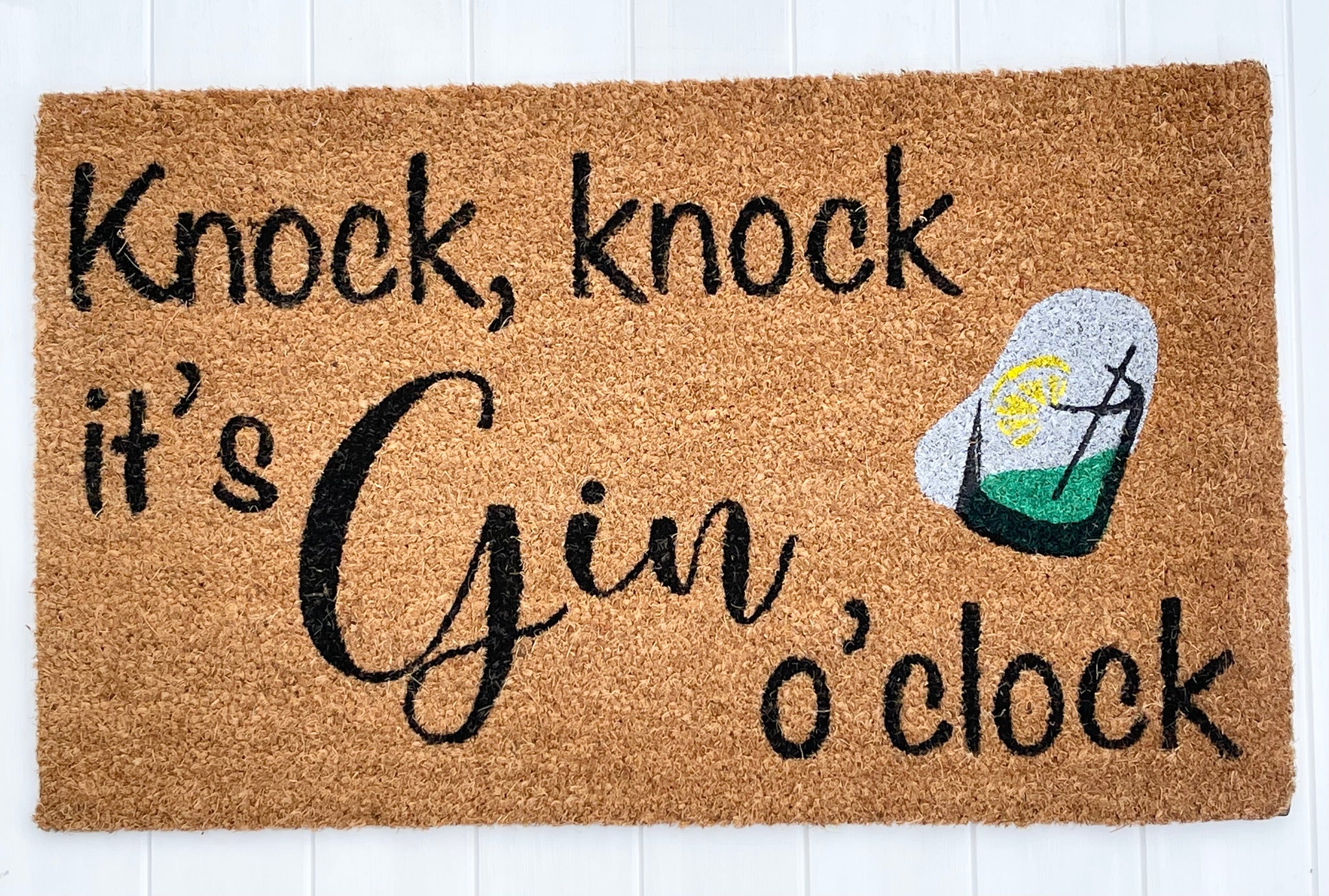 ‘It’s Gin O’Clock’ Door Mat