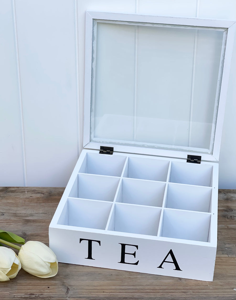 Rustic White Tea Box