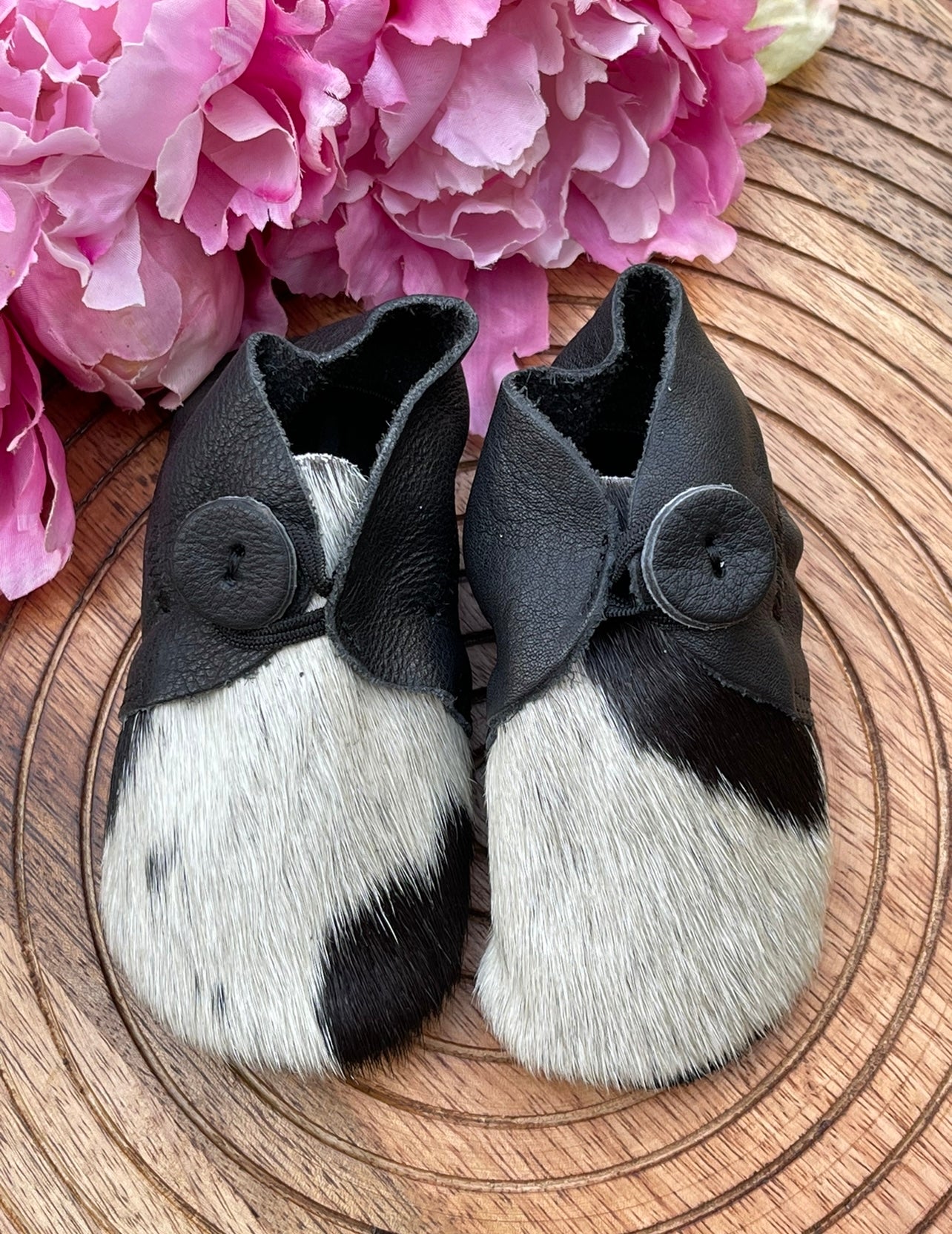 Baby Cowhide Moccasins