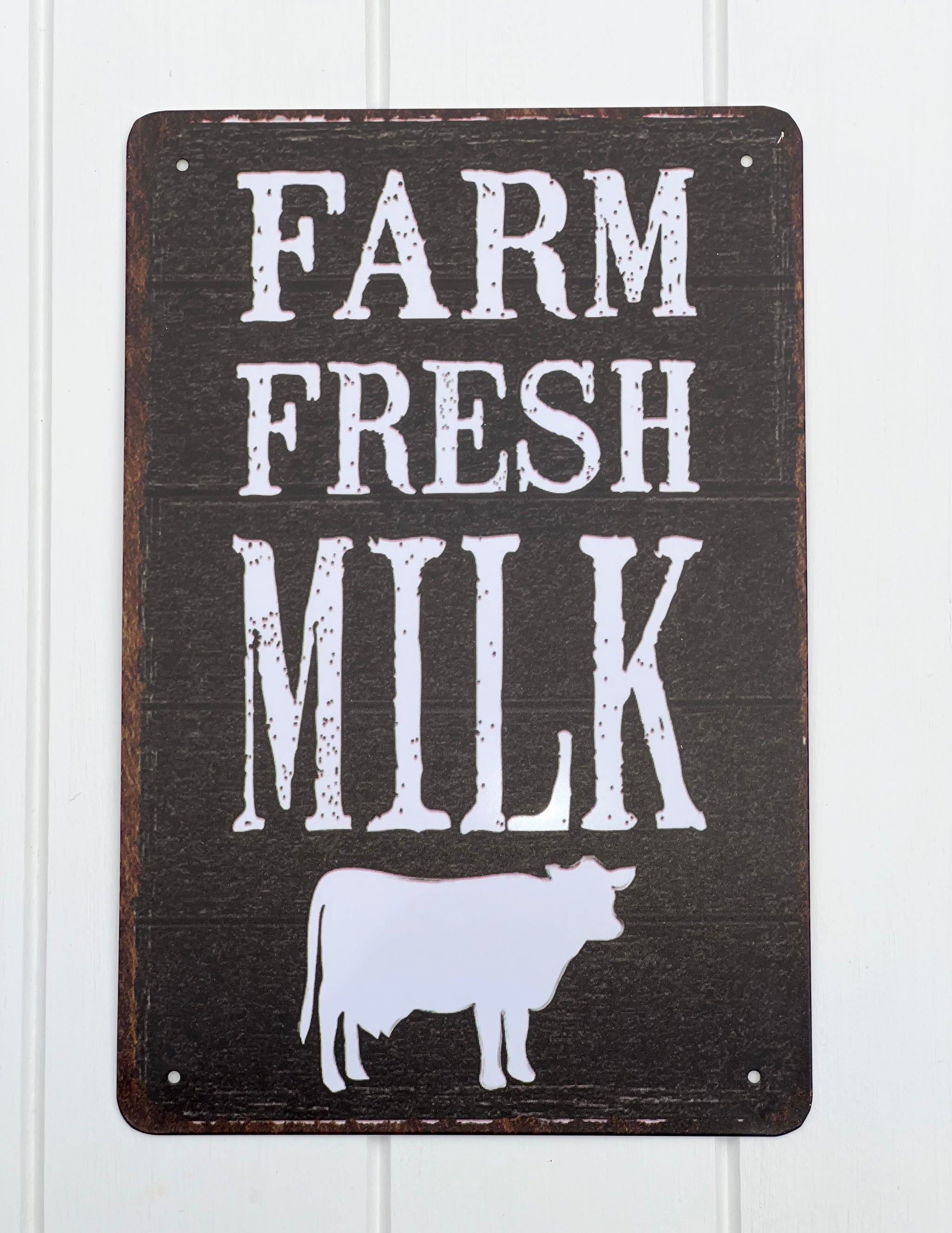 ‘Farm Fresh Milk’ Tin Sign