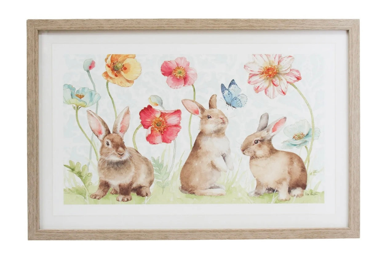 Spring Bunnies Framed Print