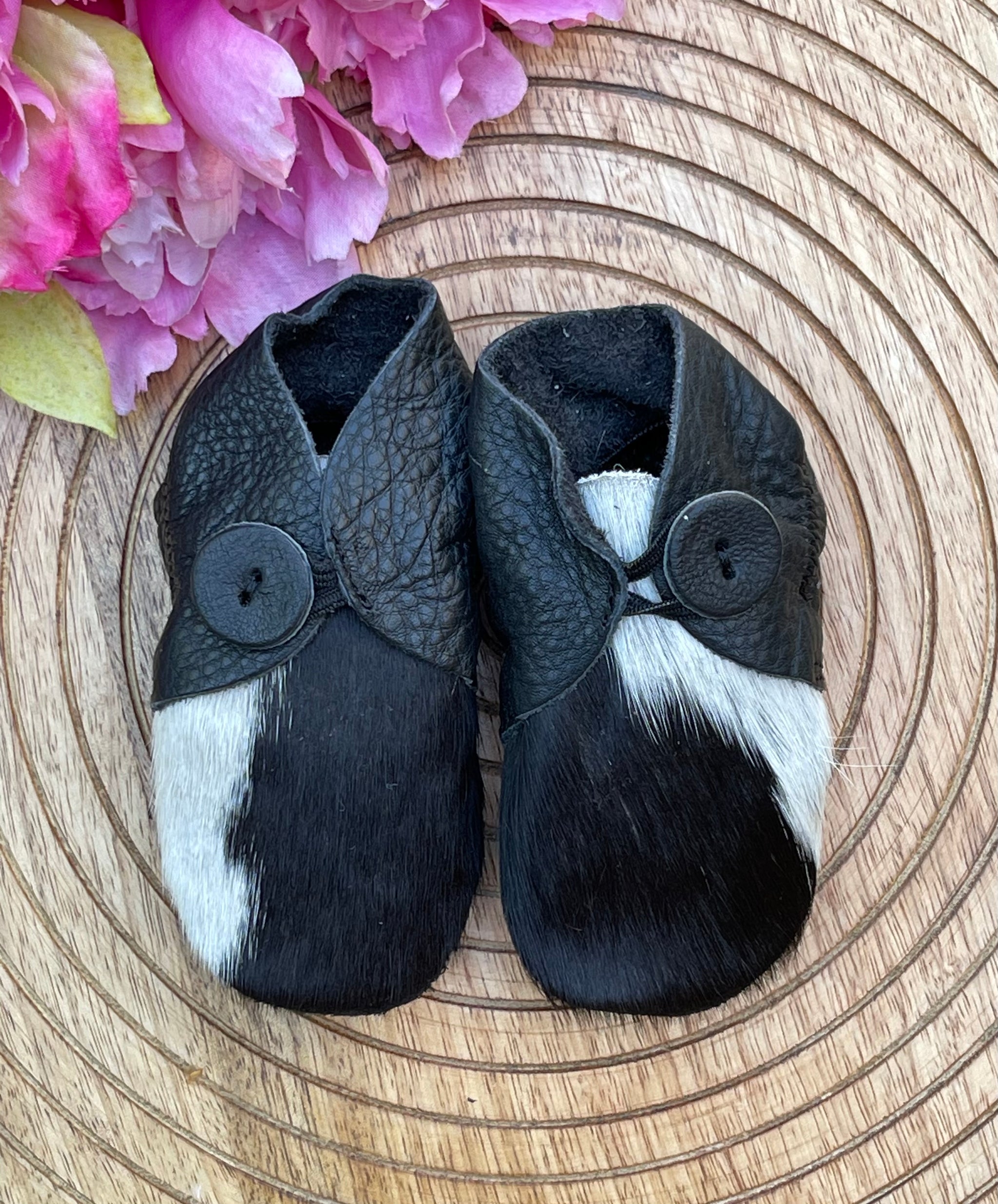 Baby Cowhide Moccasins
