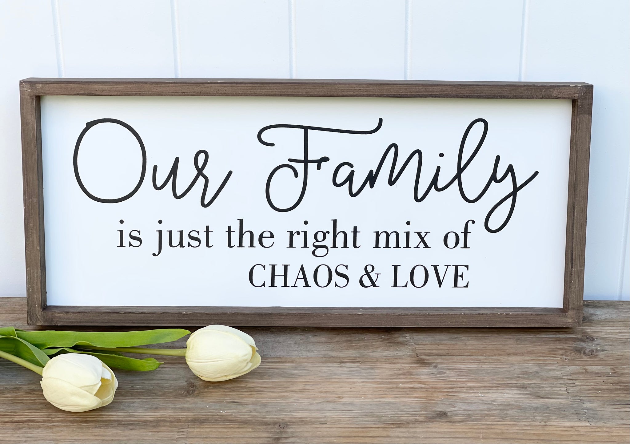 'Our Family' Wooden Wall Art
