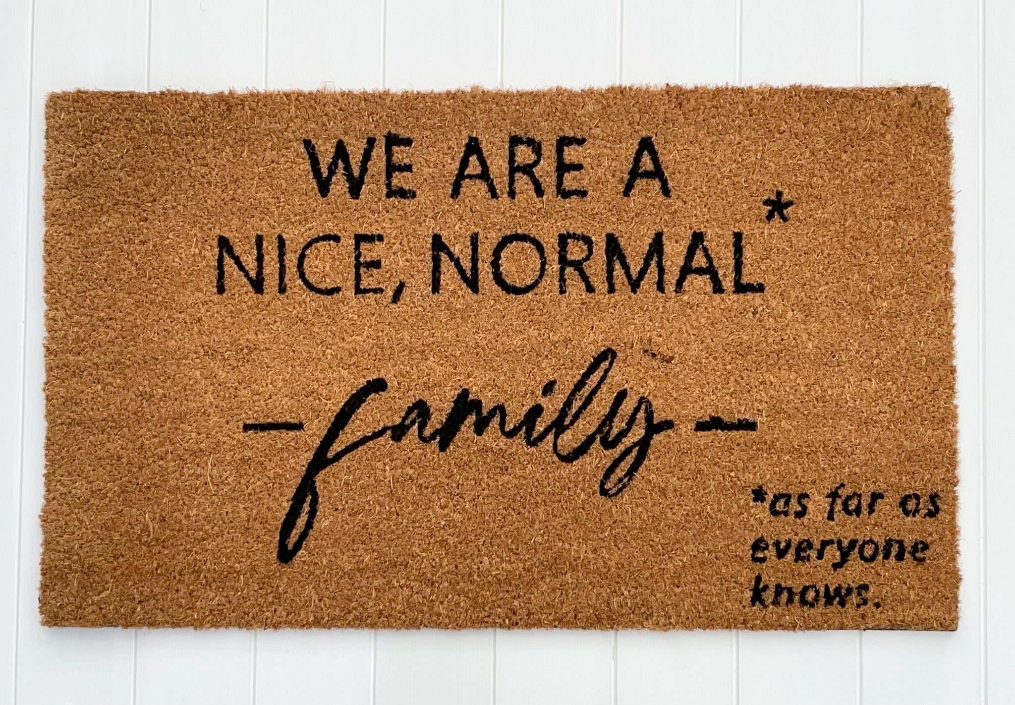 ‘Normal Family’ Door Mat
