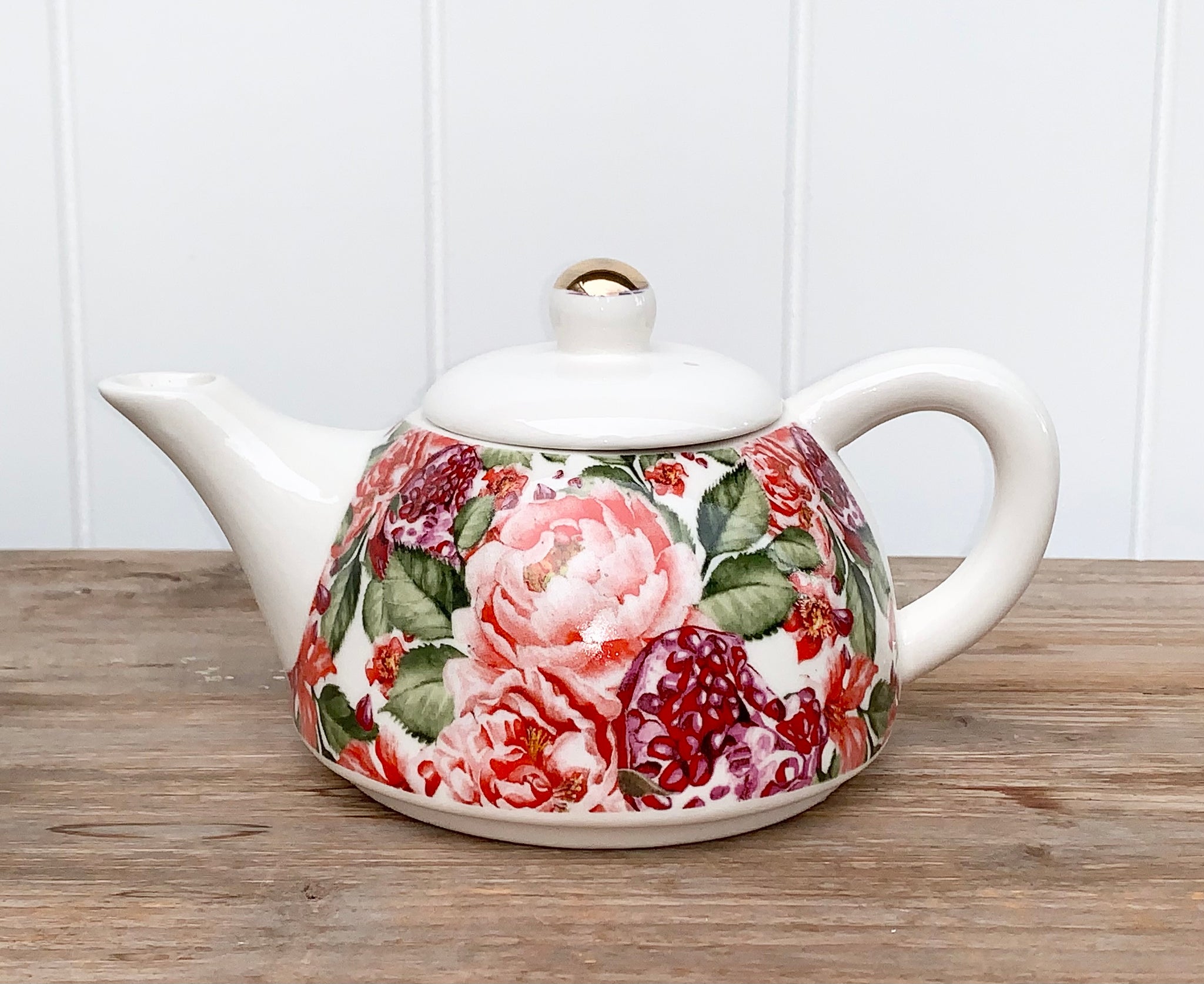 'Peony & Pomegranates' Teapot
