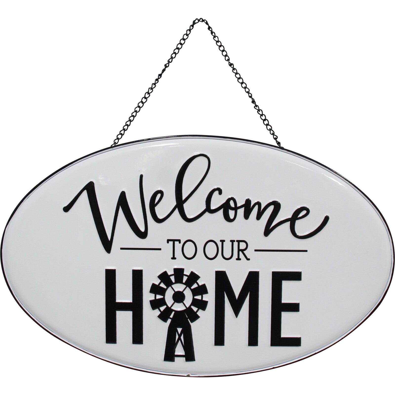'Welcome To Our Home' Metal Sign
